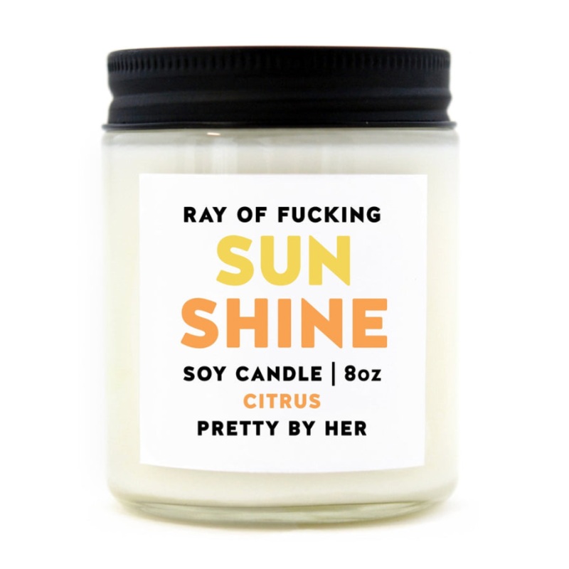 Ray of Fucking Sunshine Candle