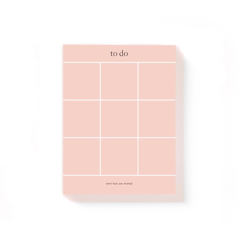 Peony Grid Chunky Notepad