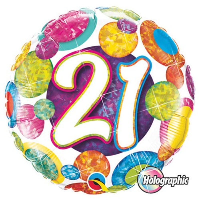 21 Big Dots & Glitz 18 Balloon