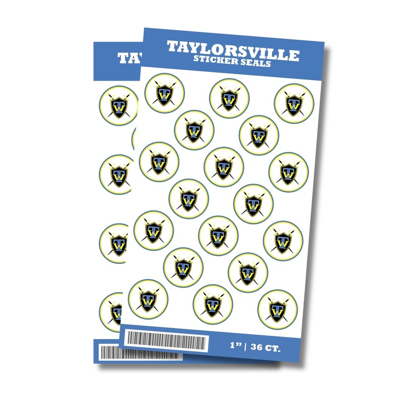 Taylorsville High School Sticker Seal 1" | 36 ct