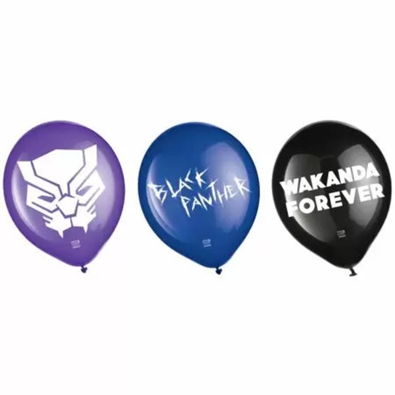 Wakanda Forever 12 Latex Balloons (6 count)
