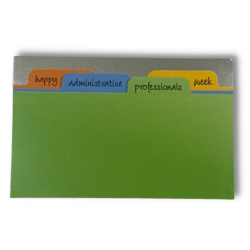 Happy Administrative Professionals Week File Folder Enclosure Cards | 50 Count | Clearance - While Supplies Last