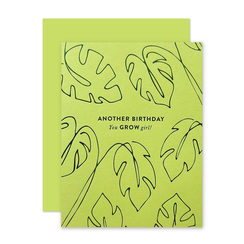 You Grow Girl Birthday Card