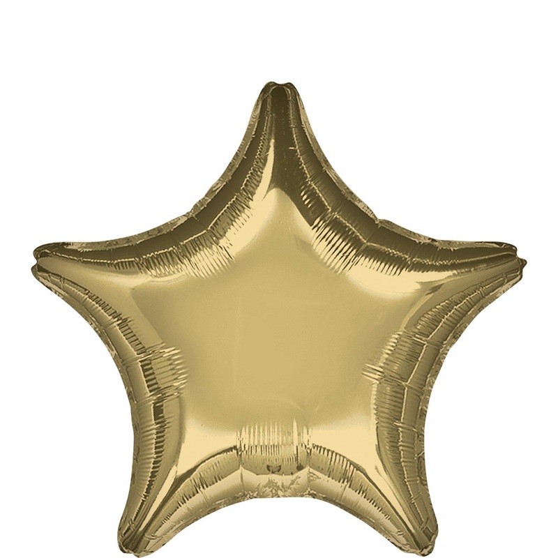 White Gold Star Balloon, 18" | 1 ct