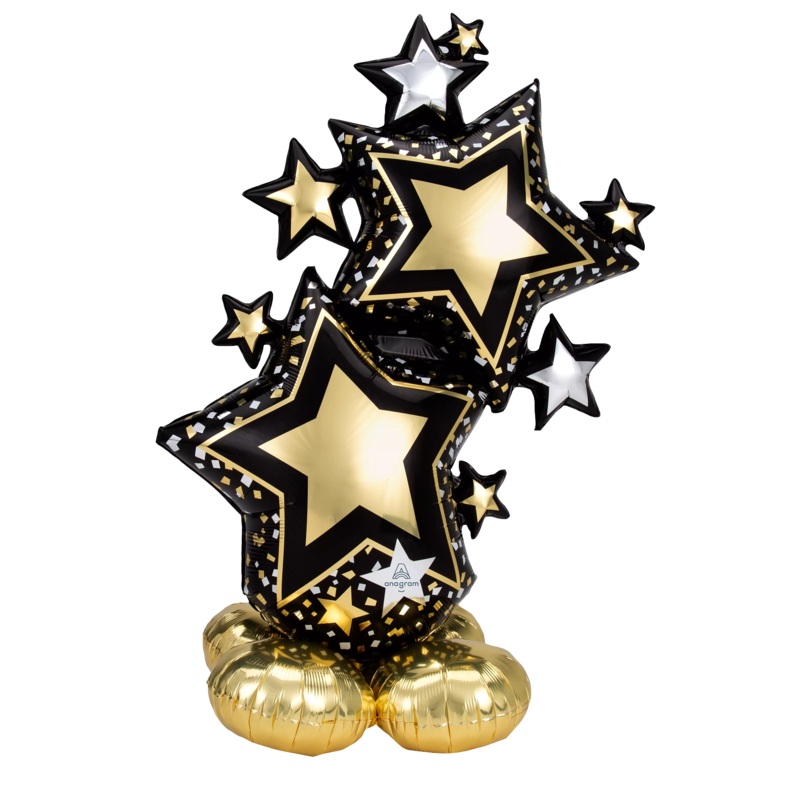 Airloonz Star Cluster Black and Gold 4246311