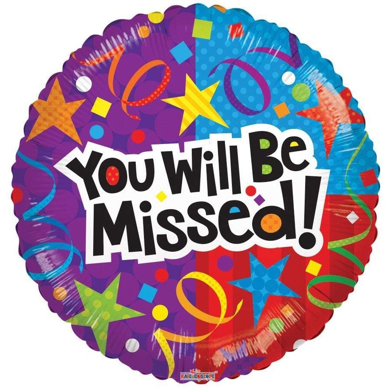 You Will Be Missed! 18 Balloon