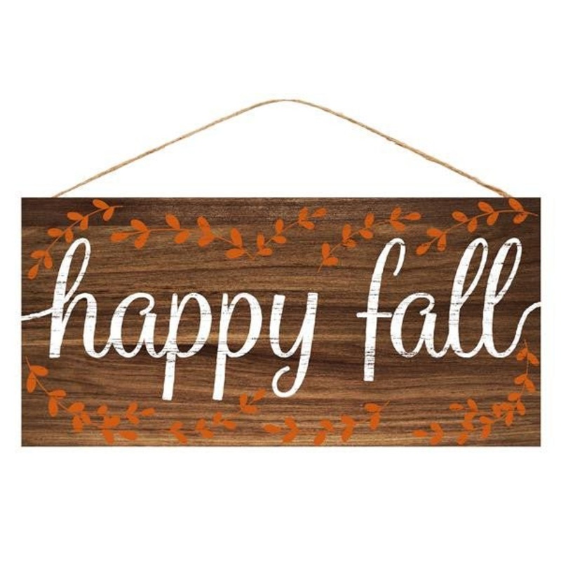 12.5" Rustic Happy Fall Sign