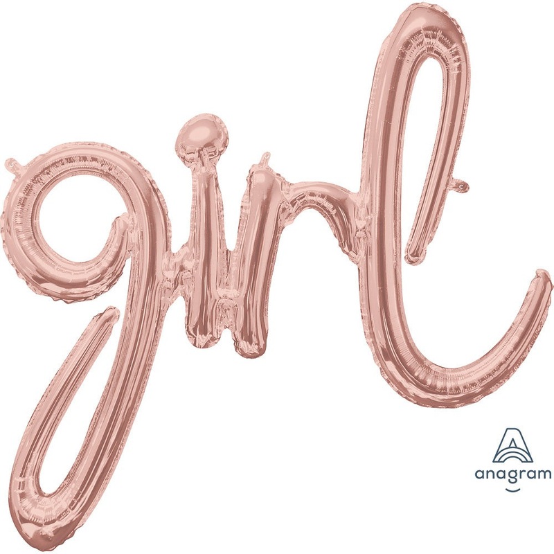 30 Script Phrase: "girl" - Rose Gold (air-fill Only)