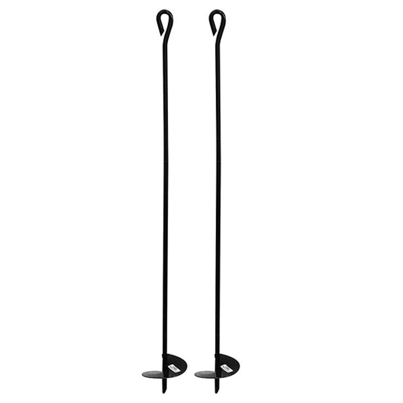 10 Chrome Tent Stake Eye Hooks