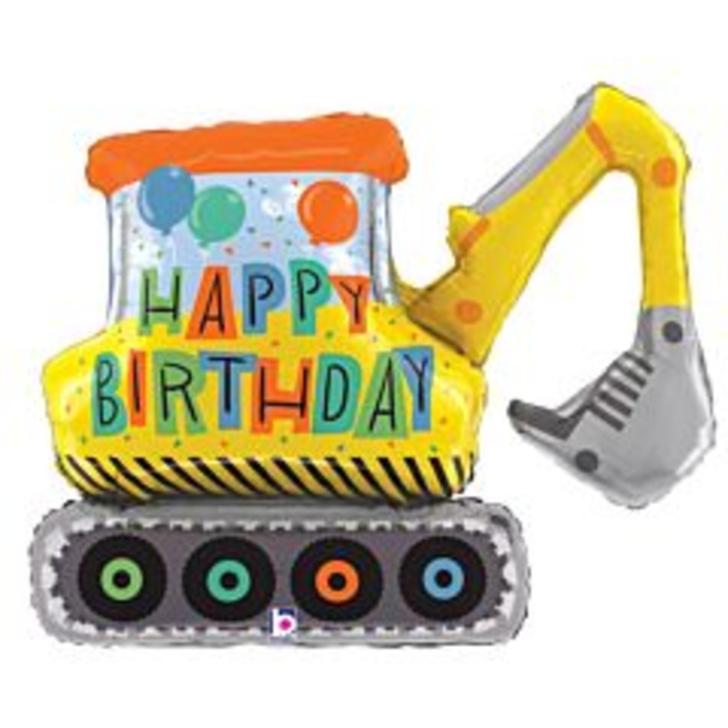 #236 Happy Birthday Construction 31in Supershape
