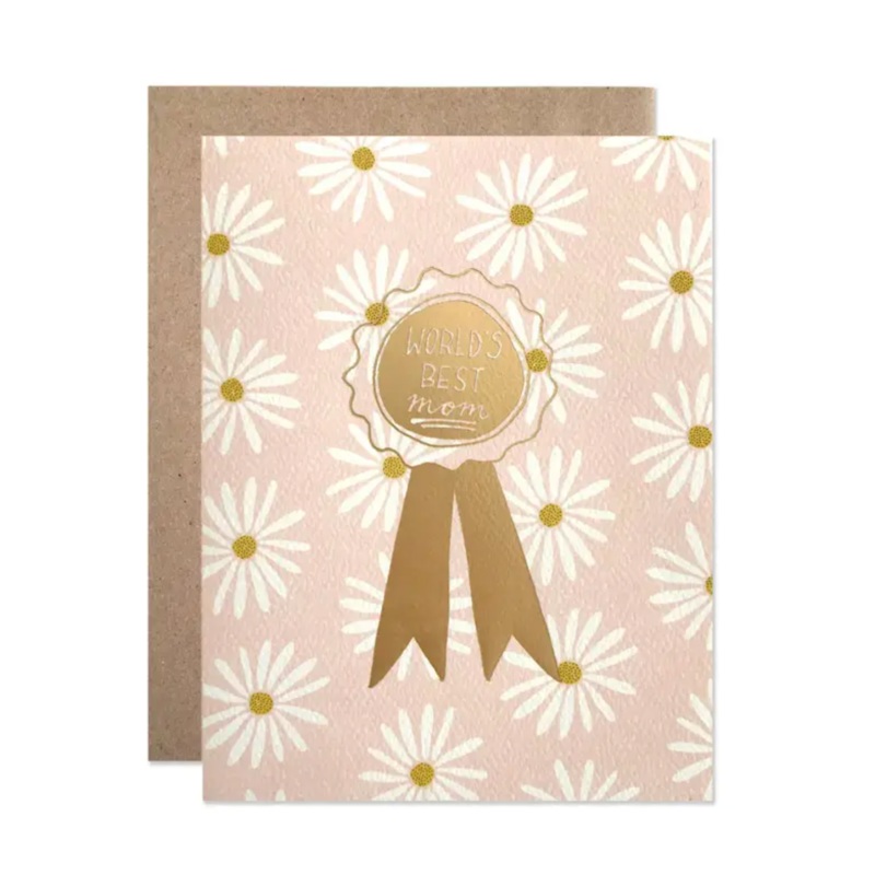 World's Best Mom Ribbon Card
