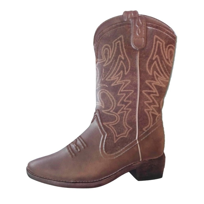 12.5" Embossed Metal Cowboy Boot