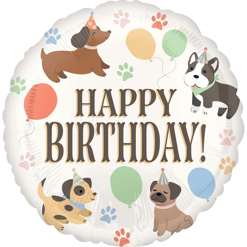 Pawsome Party Birthday Mylar Balloon, 18" | 1 ct