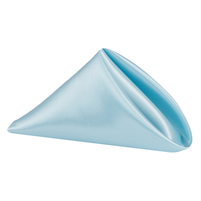 Satin Napkin 20"x20" - Baby Blue