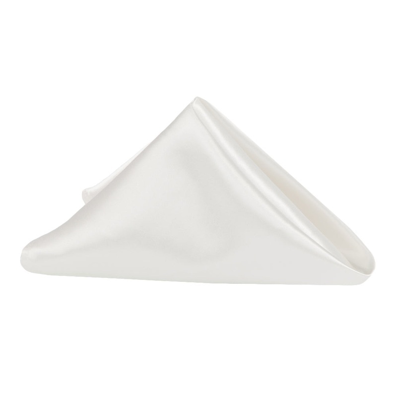 Satin Napkin 20"x20" - Ivory