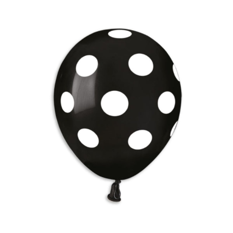 AS50:#157 Black / White Polka Dot 921366