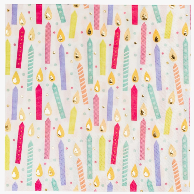 Birthday Candle Napkins